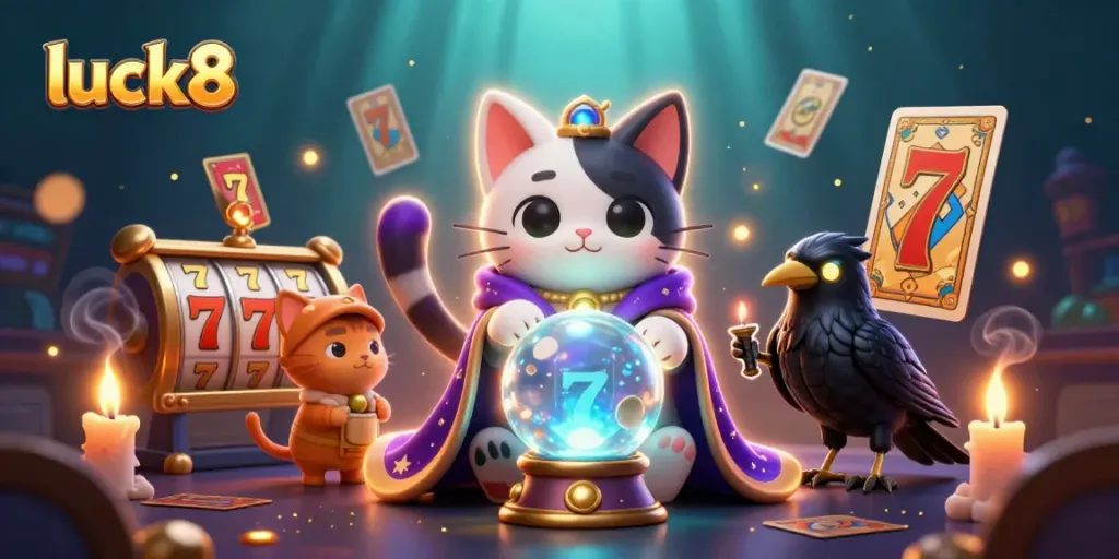 Engage with luck8's thrilling slots and jackpots in this vibrant casino scene.