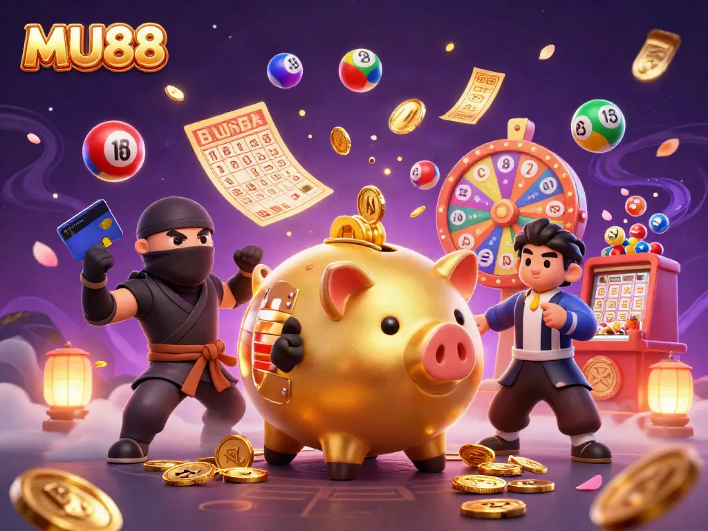 Experience thrilling gameplay at MU88 with dynamic casino elements and colorful characters.