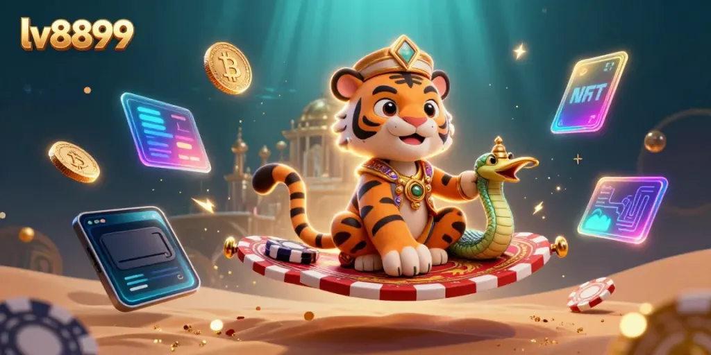 Engage with the thrilling lv8899 online casino experience featuring a magical sultan on poker chips