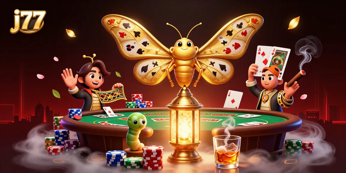 Experience high-stakes poker in j77's vibrant online casino scene with stunning visuals and engaging gameplay.